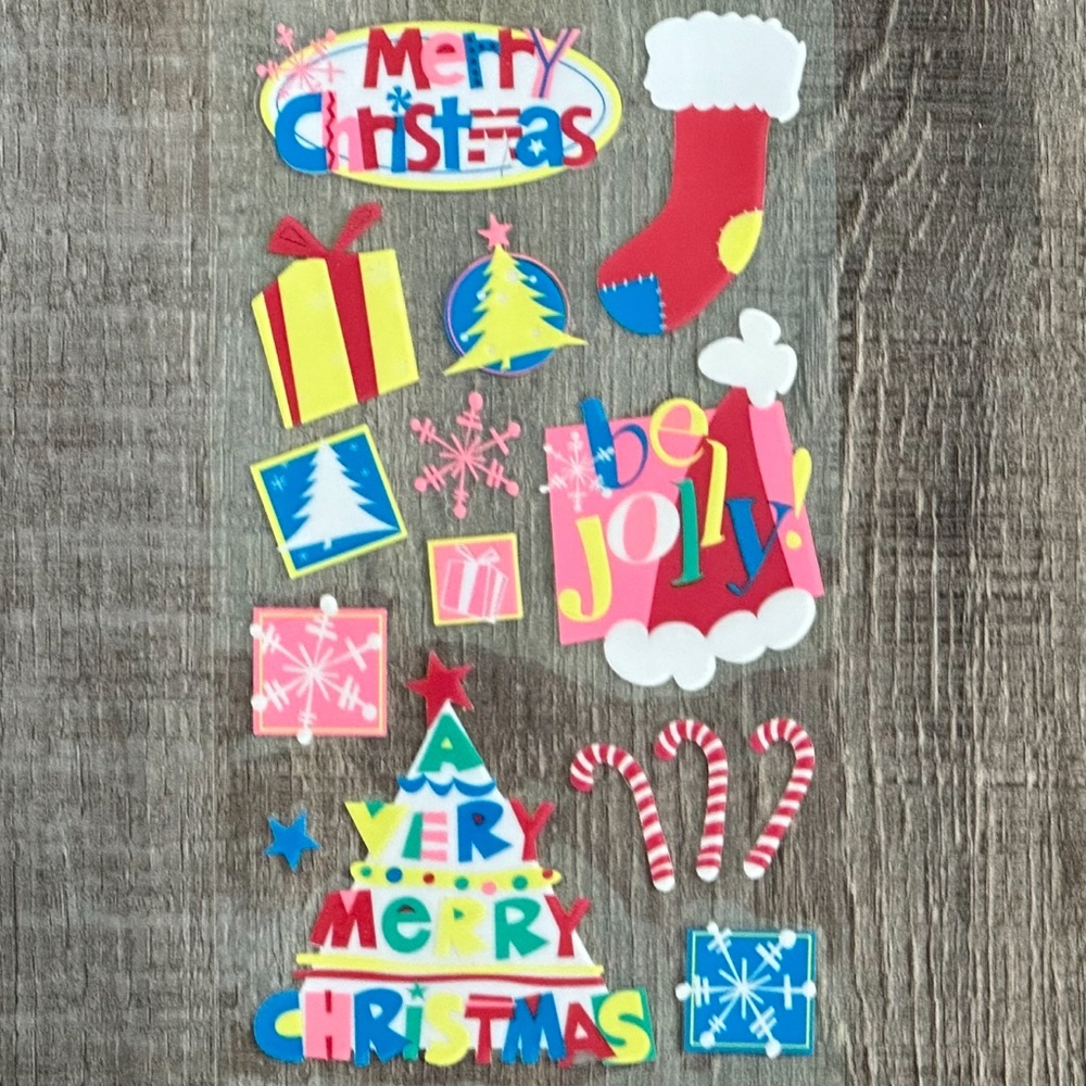 💞 New Merry Christmas Scrapbook Stickers